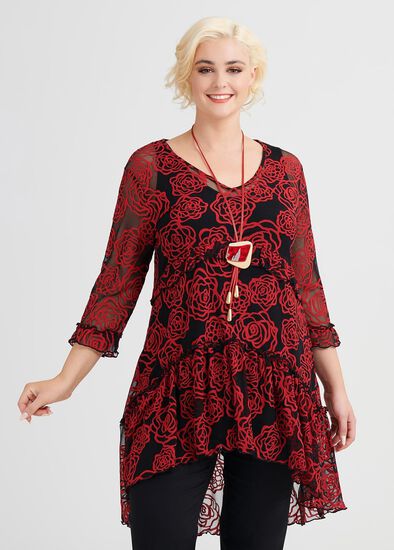 Plus Size Chicago Mesh Tunic