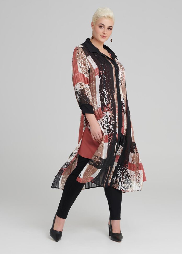 Mecca Print Lurex Shirt, , hi-res