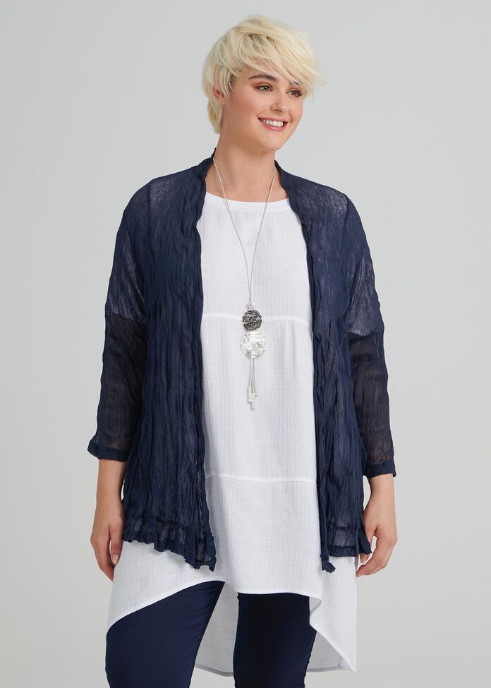 Mesh Essential Cardi, , hi-res