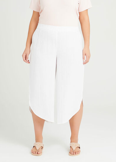 Plus Size Cotton Overlay Pant