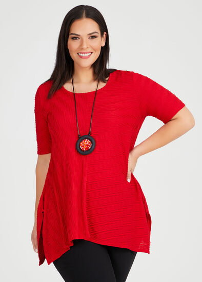 Plus Size Tidelands Texture Top