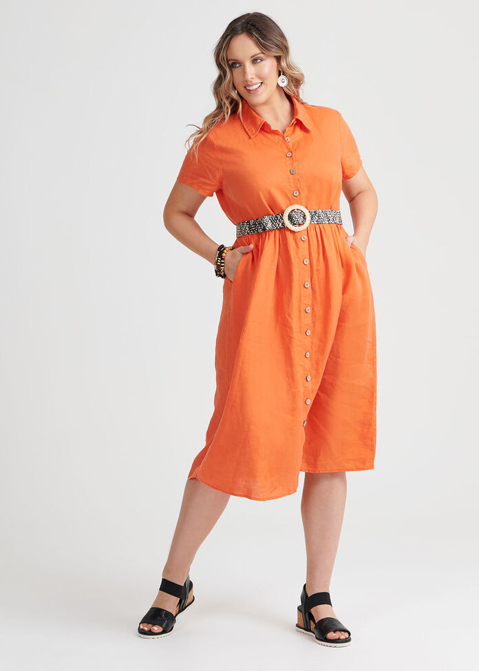 Linen Buena Vista Dress, , hi-res