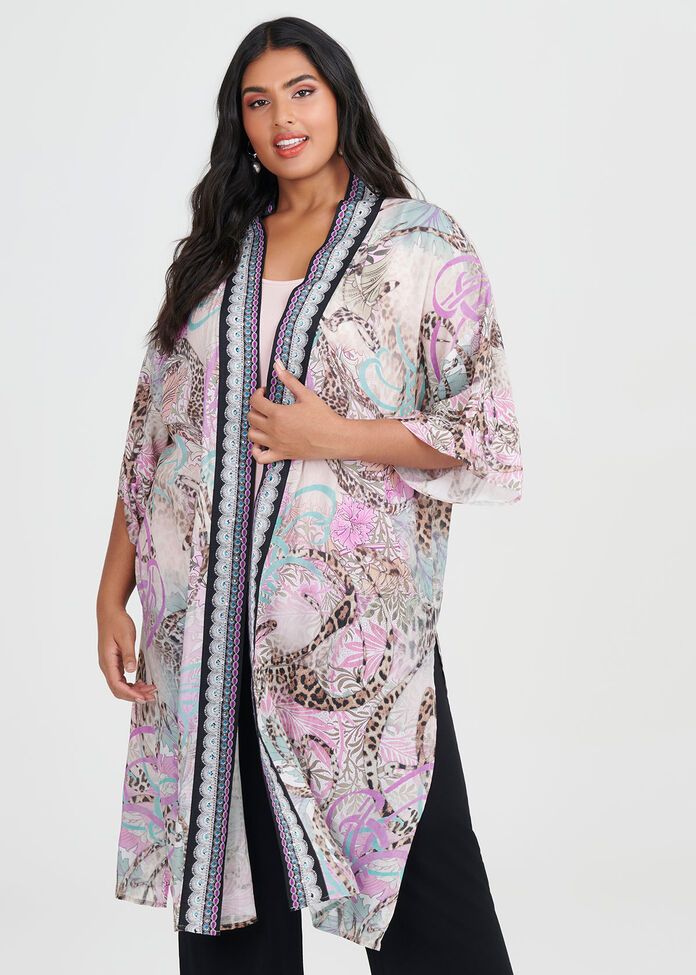 Mystique Wild Viscose Kimono, , hi-res