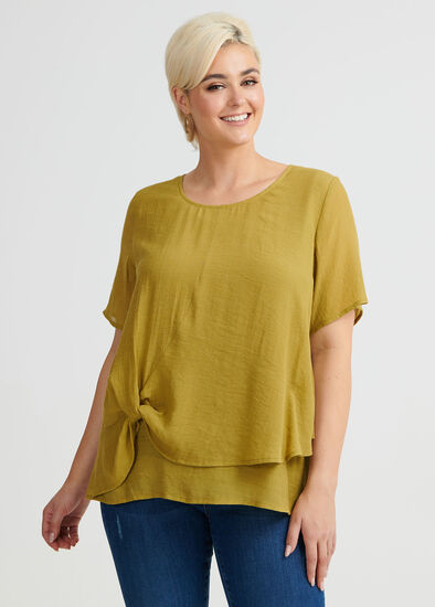 Plus Size My Lurex Knot Top