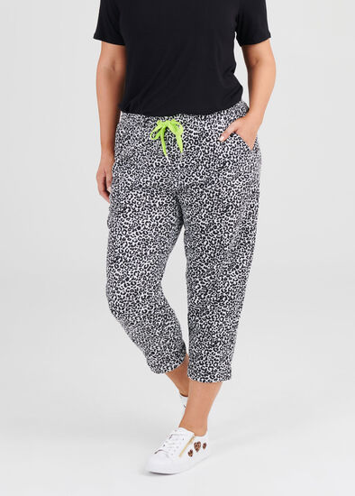 Plus Size Leopard Marle Jogger