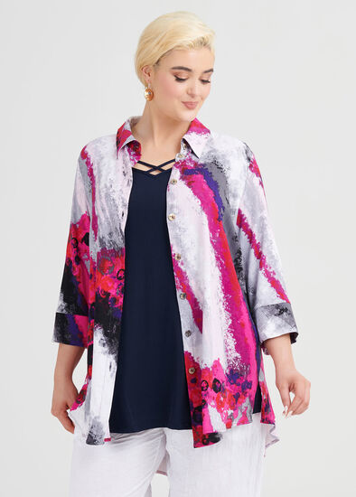 Plus Size Calypso Viscose Shirt