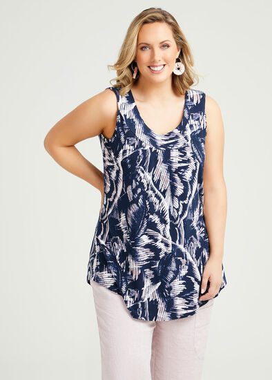 Plus Size Palm Bamboo Tank