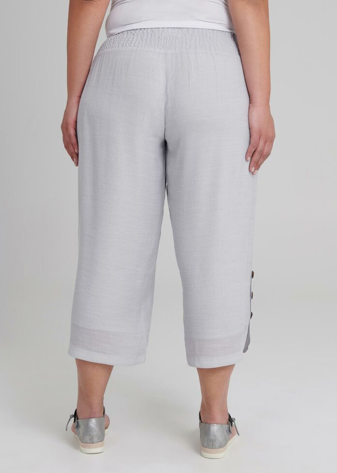 Sahara Button Crop Pant, , hi-res