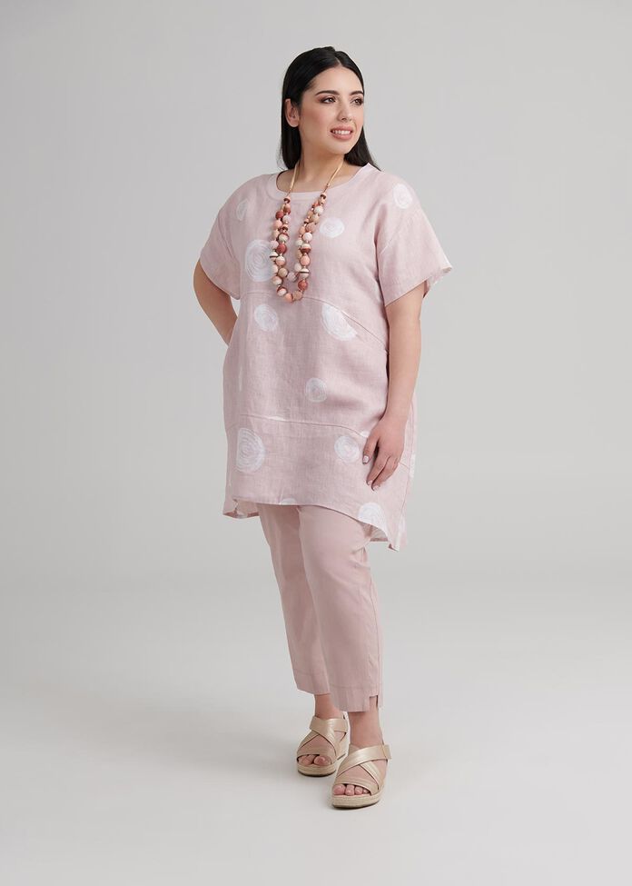 Petite Circle Linen Tunic, , hi-res