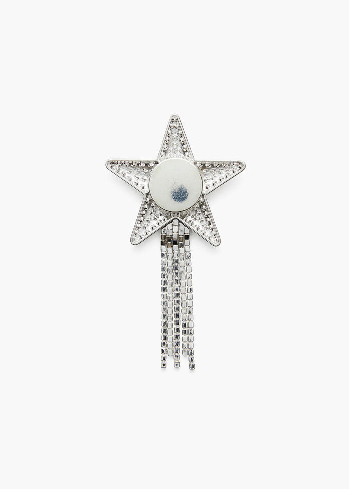 Crystal Shooting Star Brooch, , hi-res