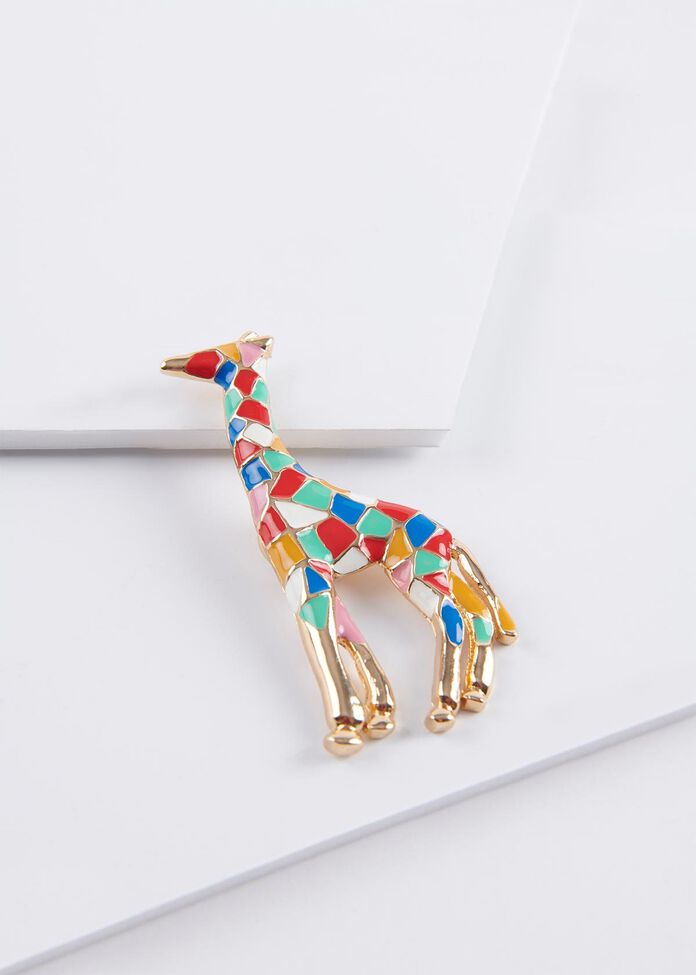 Giraffe Brooch, , hi-res