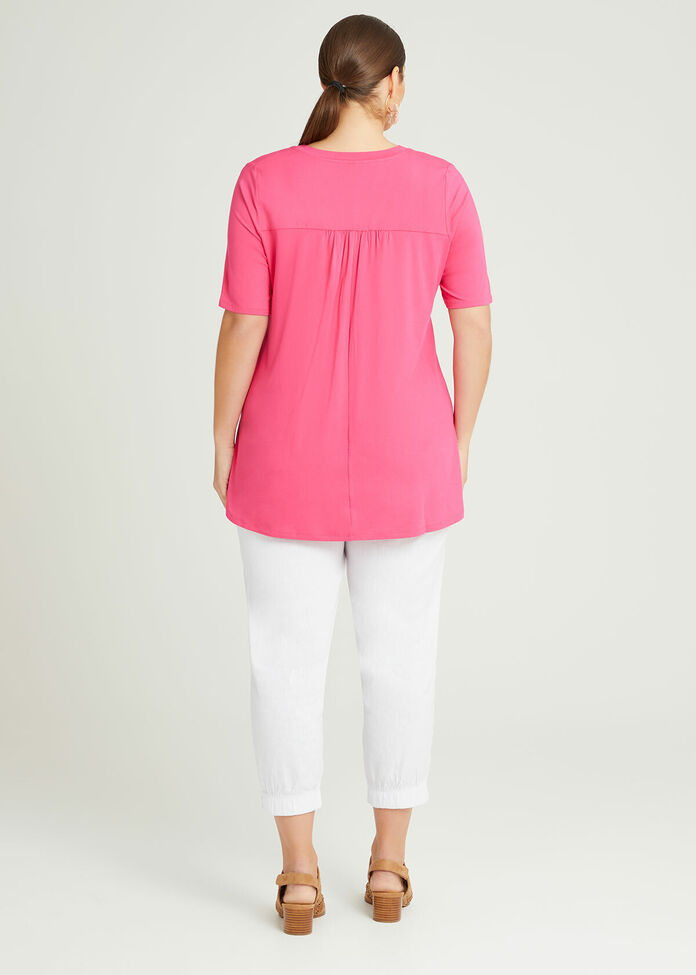 Bamboo Habitual Vneck Top, , hi-res