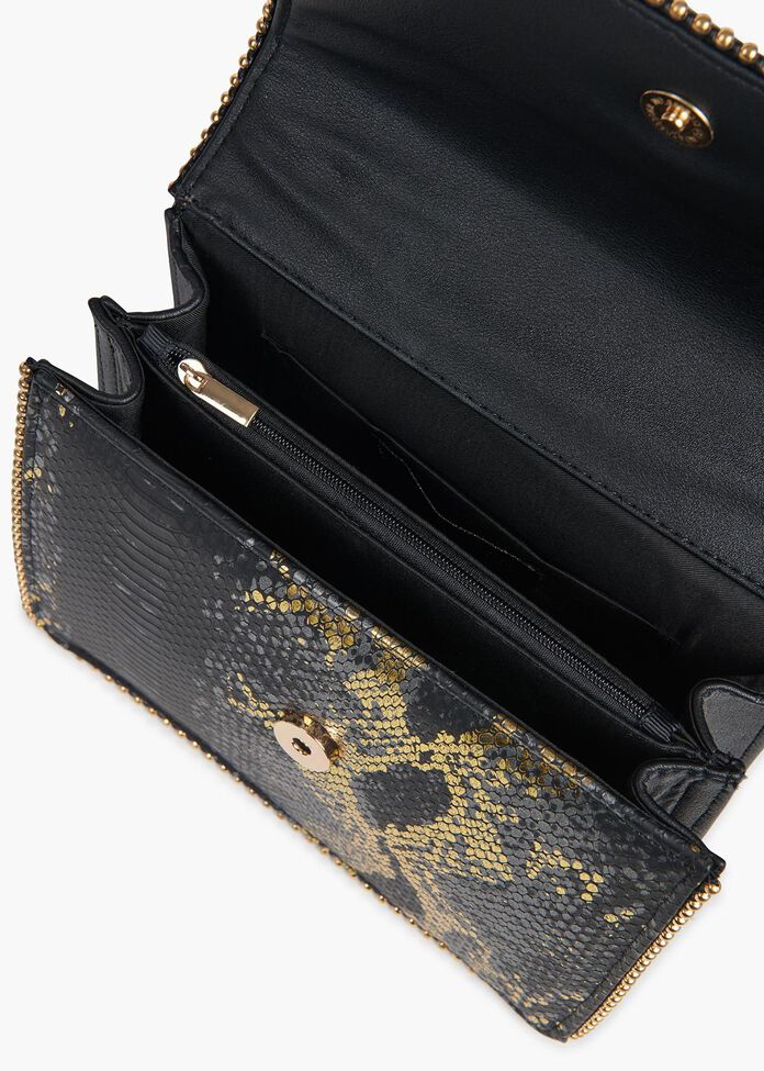 Stella Snake Metallic Bag, , hi-res