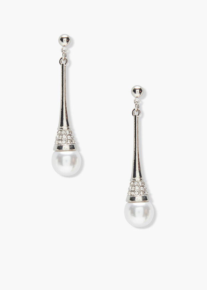 Pearl Drop Earrings, , hi-res