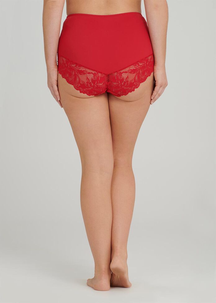 Lace Trim Brief, , hi-res