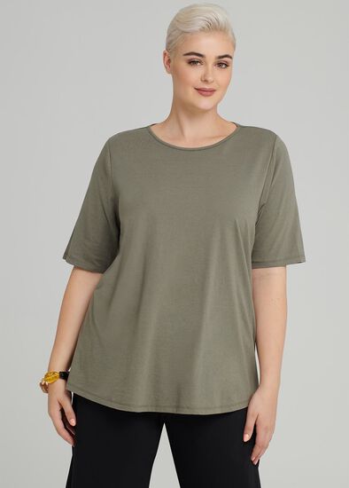 Plus Size Easy Wear Ss Top