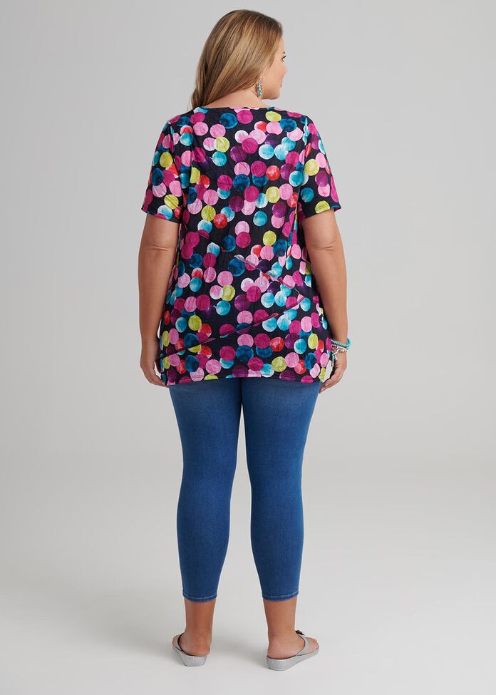 Multicoloured Spot Top, , hi-res