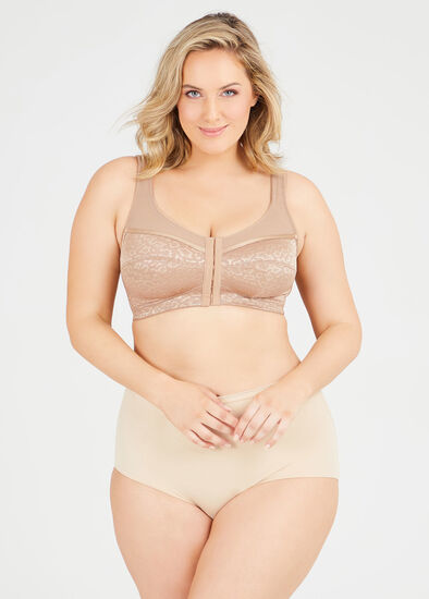 Plus Size Wirefree Front Opening Bra