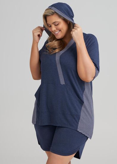 Plus Size Splice Lounge Top