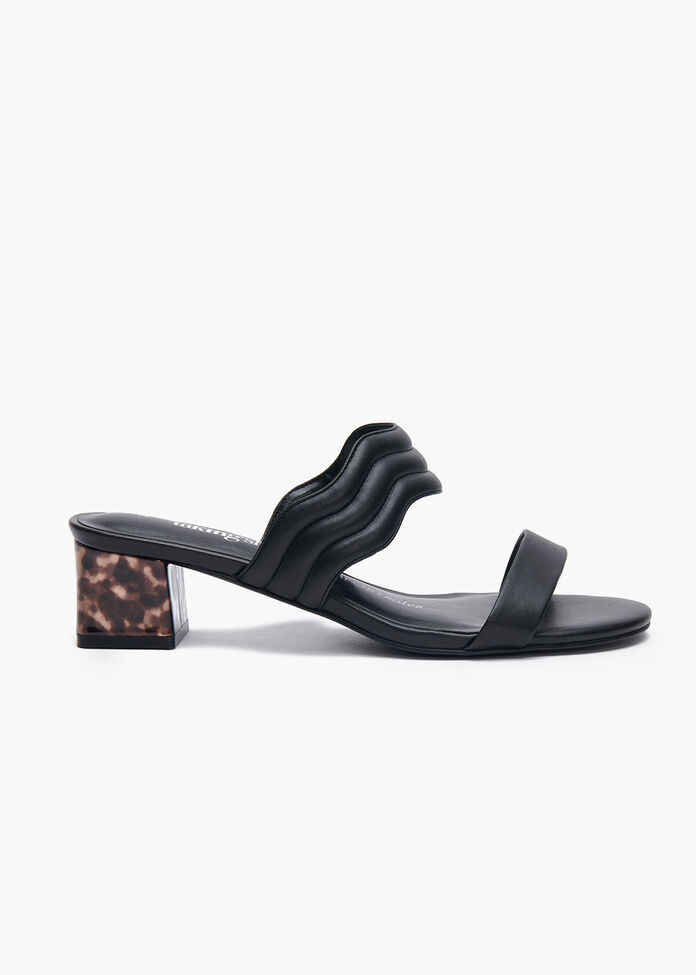 Sleek & Scalloped Sandal, , hi-res