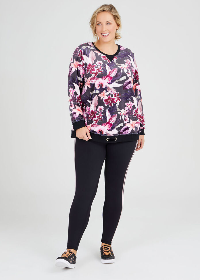 Velour Mystic Floral Sweat, , hi-res