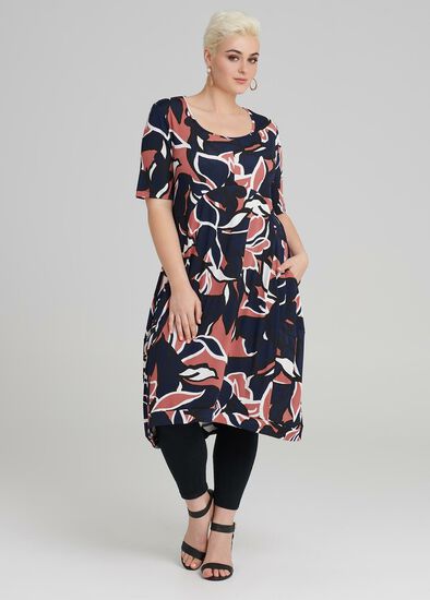 Plus Size Medina Print Dress