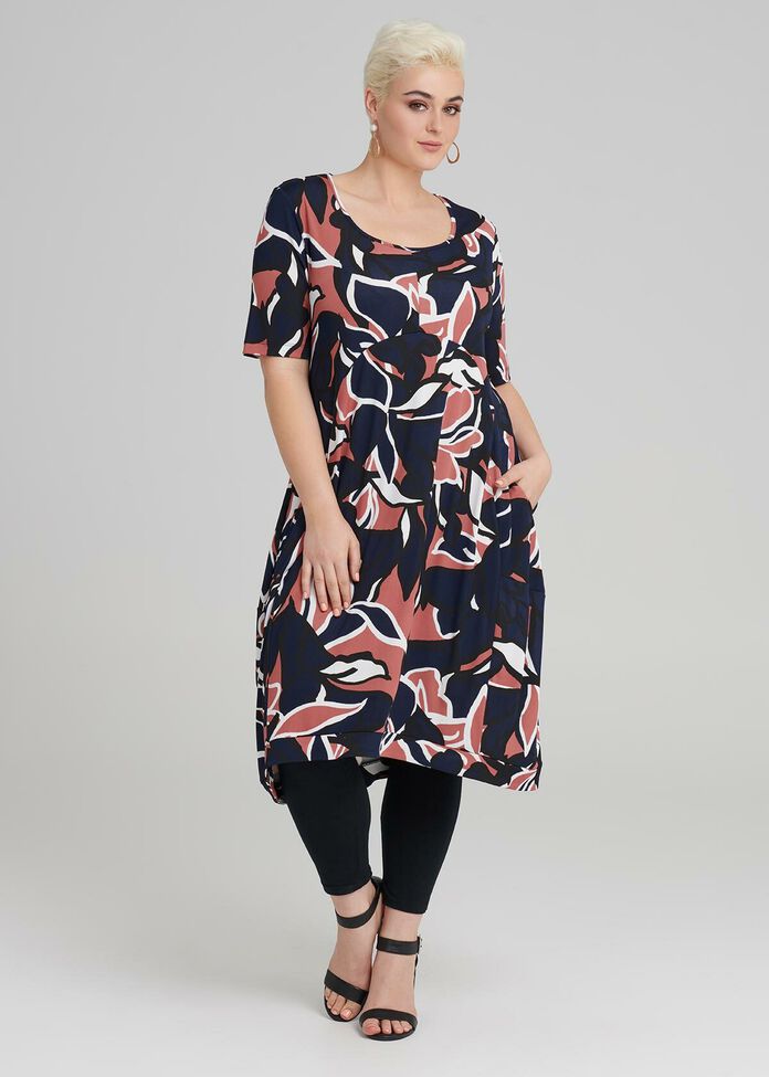 Medina Print Dress, , hi-res