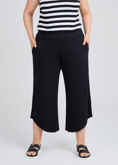 Plus Size Carmel Bamboo Crop Pant