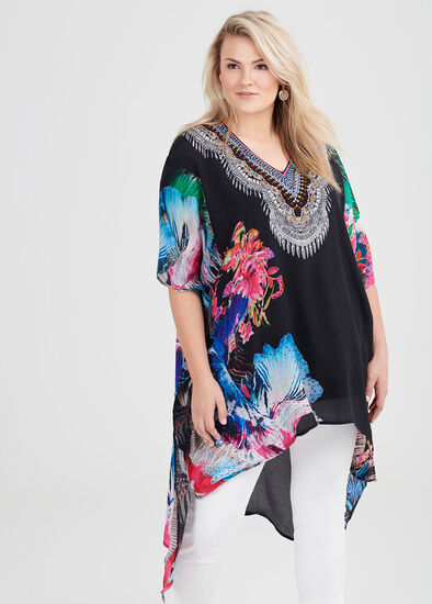 Plus Size Flores Top