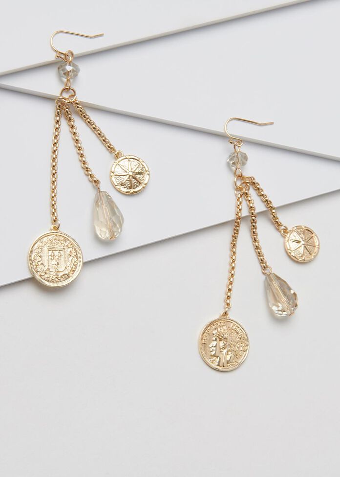 Coin A Phrase Earrings, , hi-res