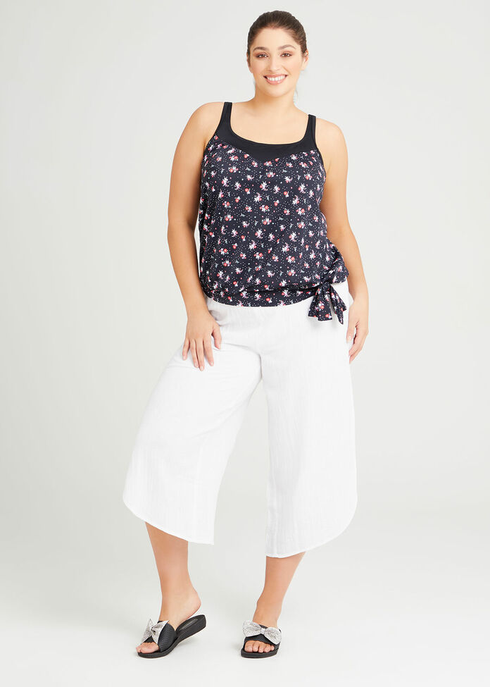 Cotton Overlay Pant, , hi-res