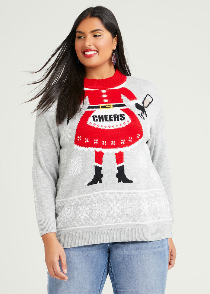 Christmas Mrs Claus Jumper, , hi-res