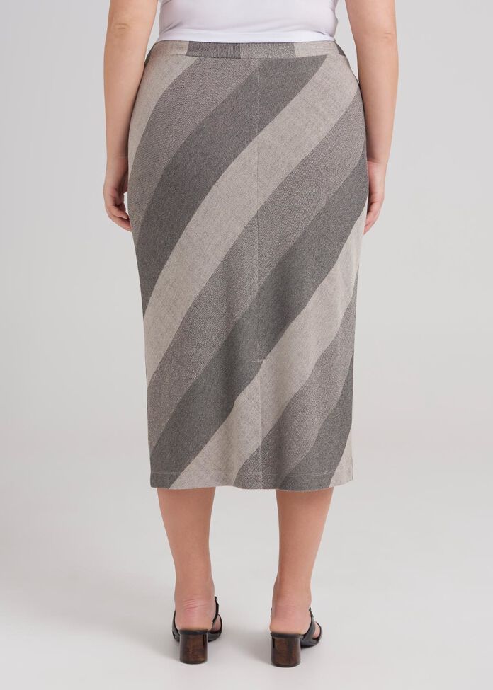 Stripe Knit Skirt, , hi-res