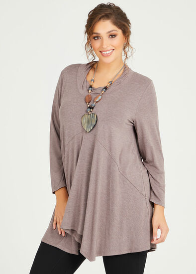 Plus Size Bamboo Marle Fusion Top