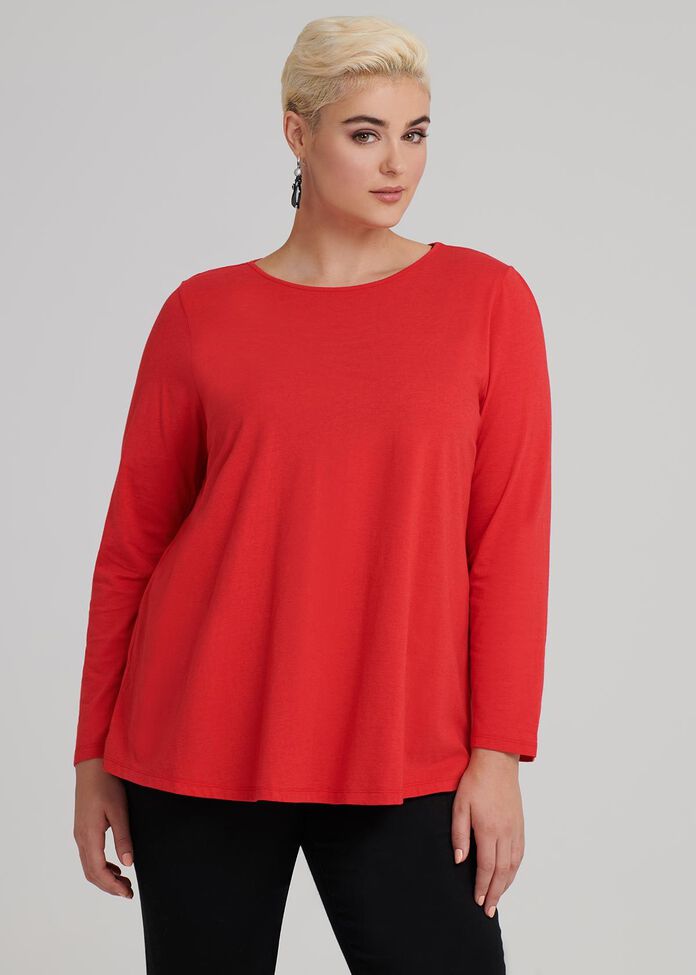 Easy Wear Ls Top, , hi-res