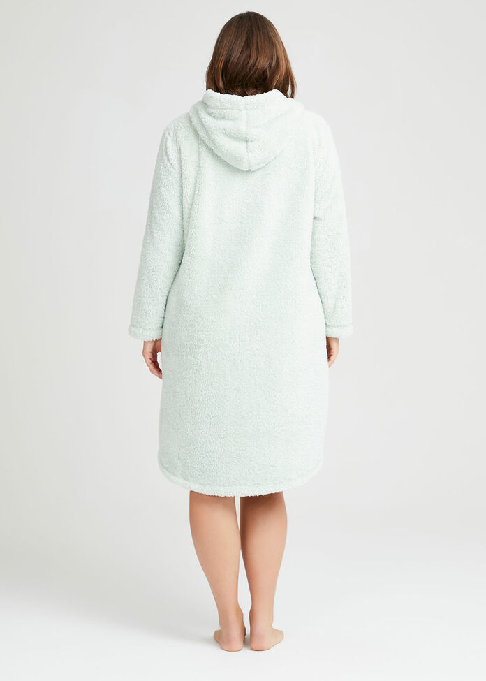 Cosy Zip Hoodie Dressing Gown, , hi-res