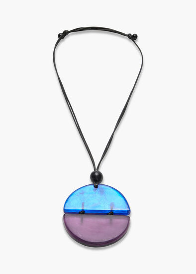 Two Tone Resin Necklace