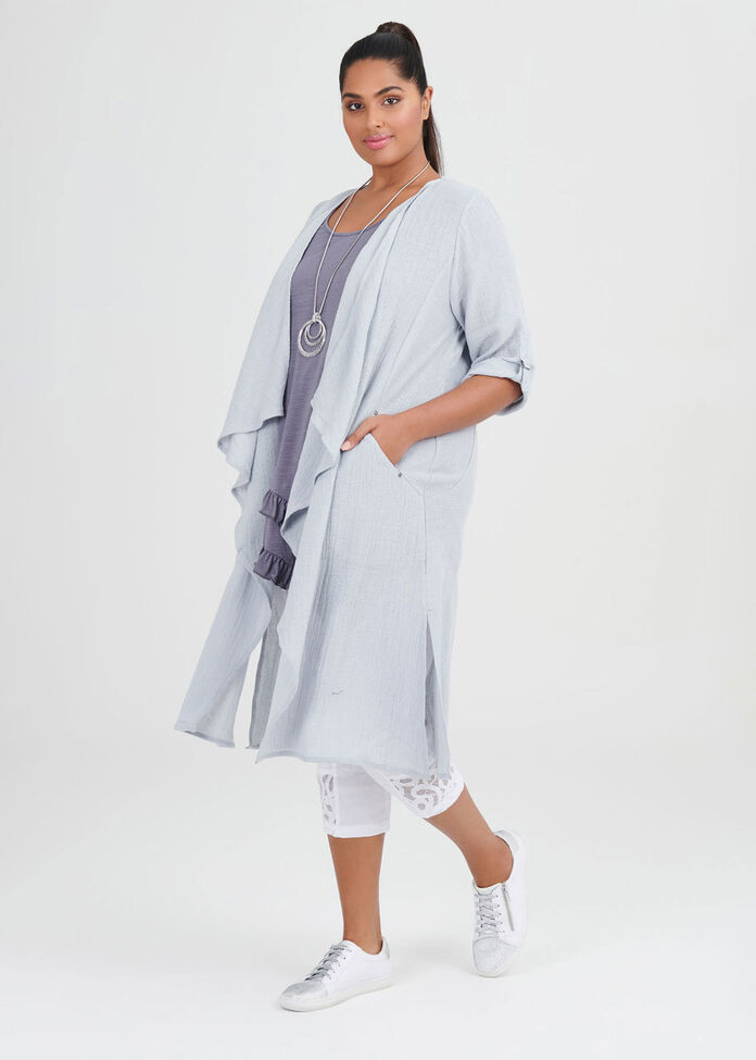 Linen Whitehaven Duster, , hi-res