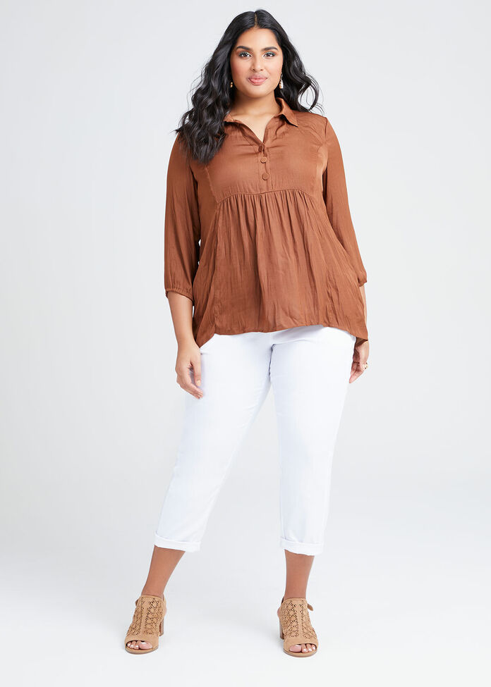 Luxe Grecian Boho Top, , hi-res