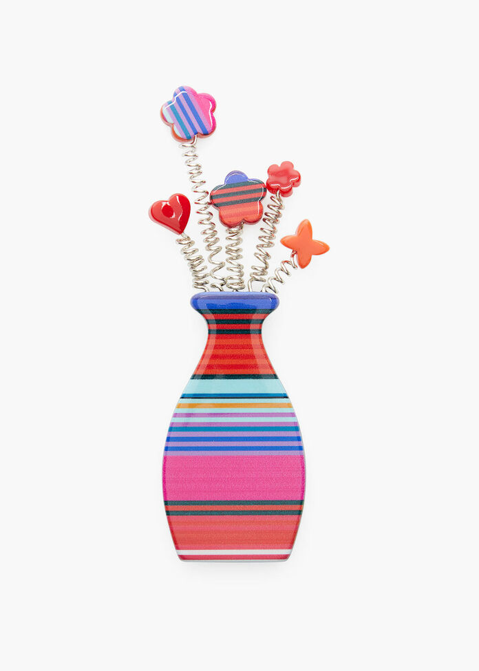 Stripe Vase Brooch, , hi-res