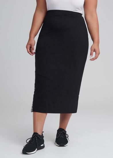 Plus Size Bamboo Je Taime Skirt