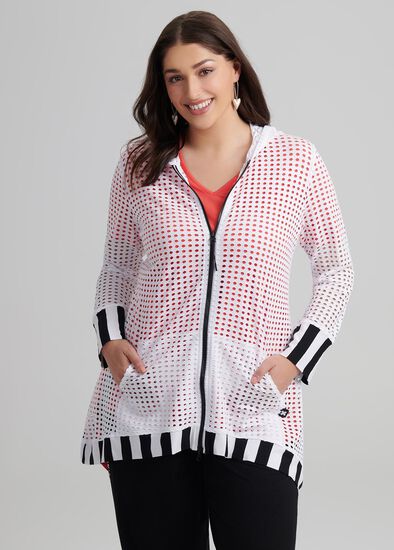 Plus Size Jadore Mesh Cardi