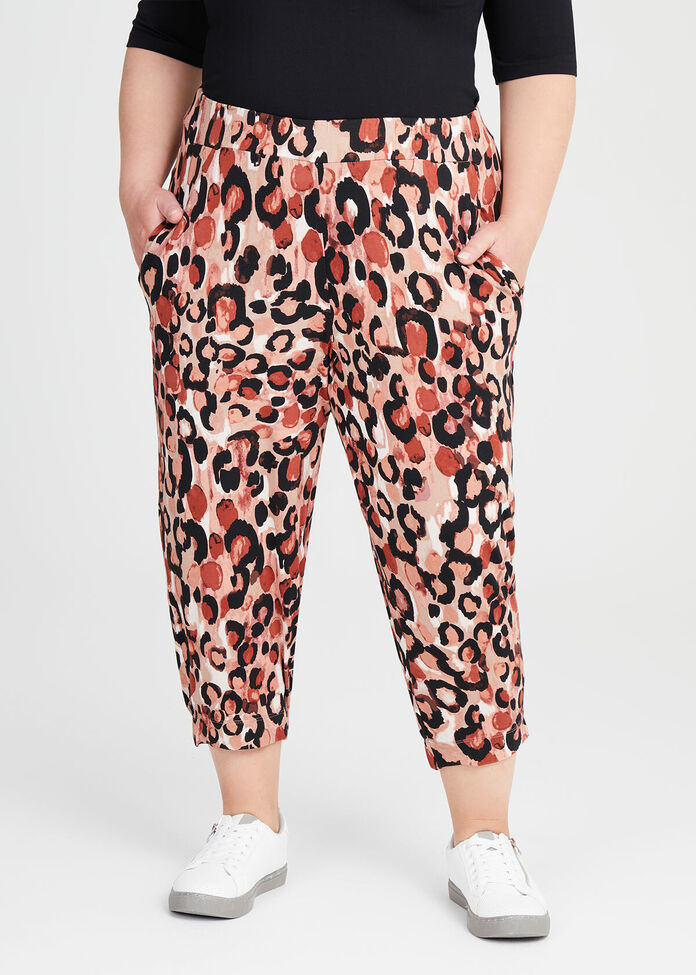 Petite Bamboo Animal Crop Pant, , hi-res