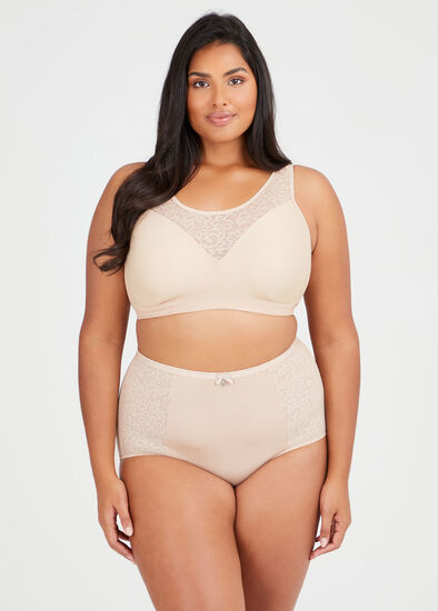 Plus Size Wirefree Comfort Lace Bra