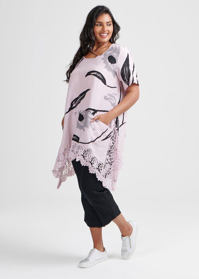 Linen Botanica Tunic, , hi-res