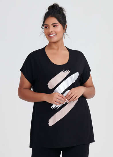 Plus Size Between The Lines Top