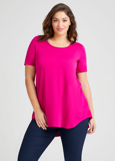 Plus Size Bamboo Base S/slv Top