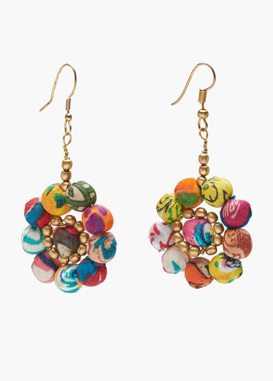 Kantha Flower Earring