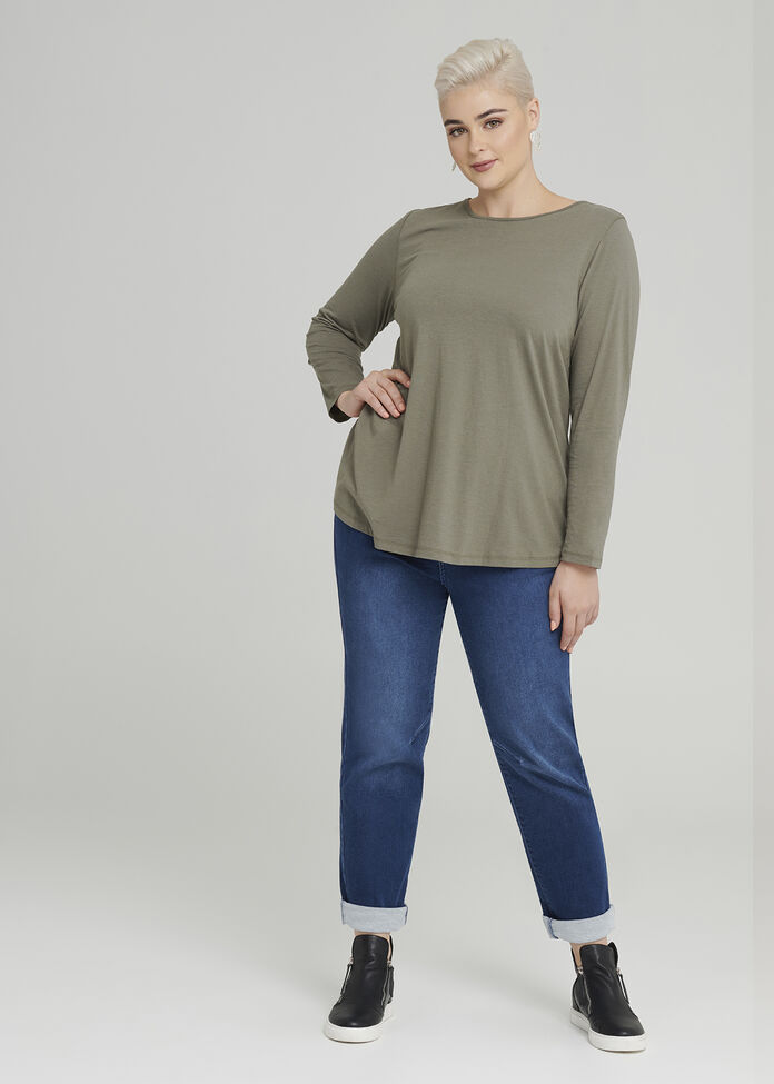 Easy Wear Ls Top, , hi-res