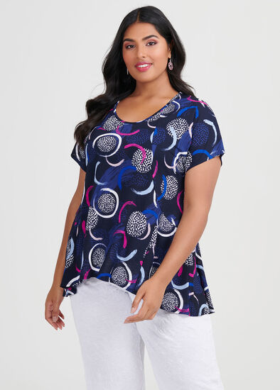 Plus Size Blue For You Top